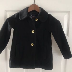 Black peacoat - Girls 4T